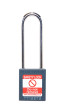  TEAL Steel Shackle safety padlock keyed differently long