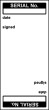 Write on Cable Marking Labels - Serial No