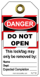 Danger - Do Not OpenTuff Tags (Pack of 10)