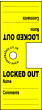 'Contractor Lock' - Lockout Padlock Fold-Over Tag