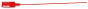 Red numbered pull seals, 350mm long PK100