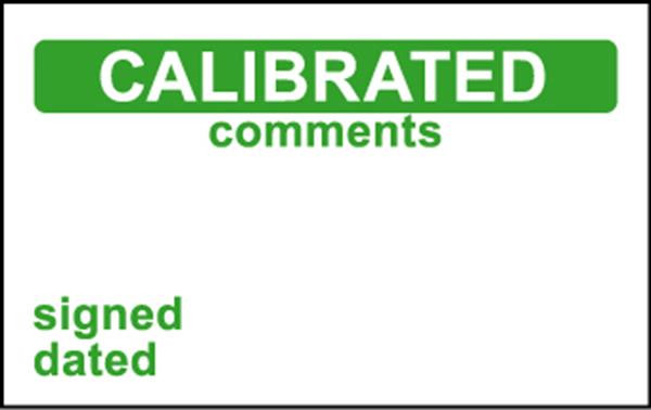 Elec Inspec Labels 25x40mm S/A vinyl Roll 250 Calibrated