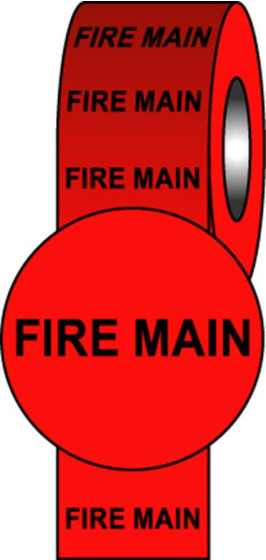 Pipeline Info Tape - 50mmx33m - Fire Main