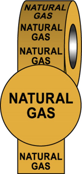 Pipeline Info Tape - 50mmx33m - Natural Gas