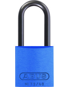 ABUS 72 series aluminium safety padlock BLUE
