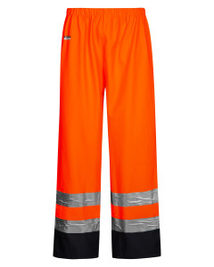 High Viz Arc Flash Orange and Navy Waterproof Trousers 21.1cal/cm2