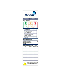 Height Safety System Inspection Tag - Pack of 10