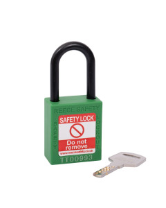 NC38 Nylon Shackle Safety padlock-GREEN