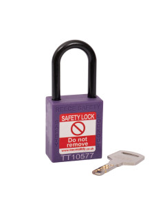NC38 Nylon Shackle Safety padlock-PURPLE