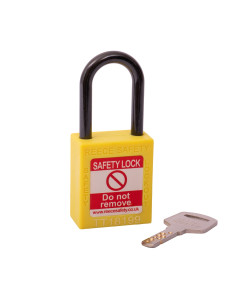 NC38 Nylon Shackle Safety padlock_YELLOW