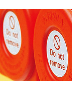Self adhesive Do Not Remove label