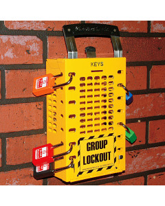 503 lockout box YELLOW