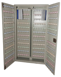 Freestanding Padlock Storage Cabinet Holds 300 Padlocks