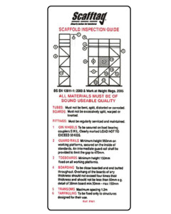 Scafftag for Scaffold Tagging - Pocket guide / pack of 5
