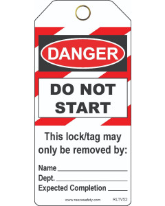 Do Not Start Contractor Tags (25/pk)