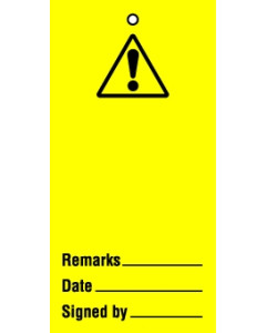Lockout Tags Warning tag blank. Pack of 10
