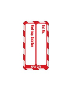 Nanotag Insert - Red - Next Inspection - Pack of 10