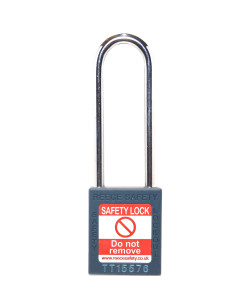 TEAL Steel Shackle safety padlock keyed differently long