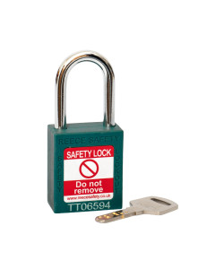  TEAL Steel Shackle safety padlock keyed differently