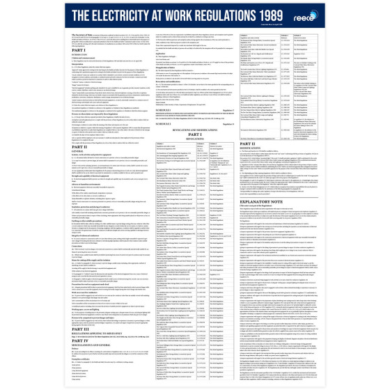 The Electricity at Work Regulations 1989