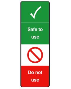 Safe to use safety tag