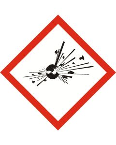 GHS EXPLOSIVE  sign 100mm x 100mm