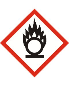 GHS OXIDISER  sign 100mm x 100mm