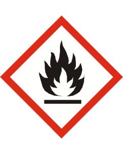 GHS FLAMMABLE sign 40mm x 40mm