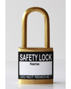 Black padlock labels