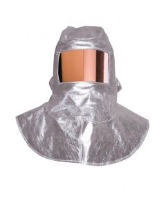 Aluminised Hood Polycarbonate Gold Visor 150X250
