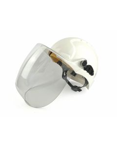 EvoGuard C2 Visor + EVO2 Vented Safety Helmet Combined - White