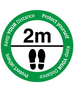 Social Distancing floor sign "Keep your distance"_GREEN