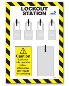 4 Lock Lockout Station For Existing Equipment