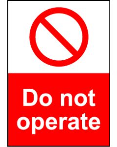  Size A7 Do not operate 