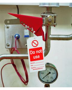  Ball Valve lockout (fits valve levers 6mm - 25mm wide)