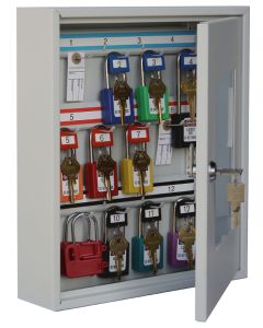 Small Padlock Cabinet w/ View Door for 12 Padlocks - Padlock cam