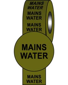  Pipeline Info Tape - 50mmx33m - Mains Water 