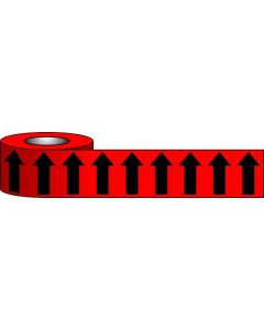  50X33M BLACK ARROW ON RED 