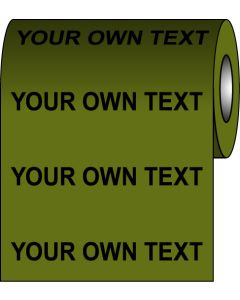 150mm x 33m custom pipe tape (per roll)