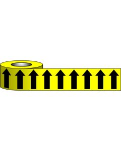  100X33M BLACK ARROW ON YELLOW 