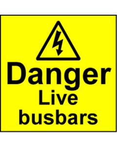 Electrical Safety Labels - Live Busbar