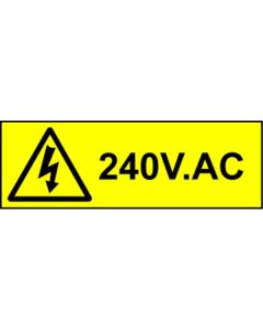 Electrical Safety Labels - 240V AC