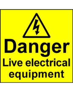 Electrical Safety Labels - Live Equipment