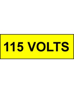  Voltage Labels (Pack 10) 30x90mm 115 Volts 