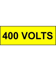  Voltage Labels (Pack 10) 30x90mm 400 Volts 