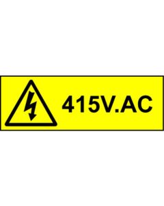 Electrical Safety Labels - 415V AC