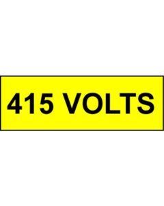  Voltage Labels (Pack 10) 20X60 415mm Volts 