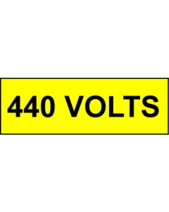  Voltage Labels (Pack 10) 30x90mm 440 Volts 