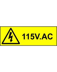Electrical Safety Labels - 115V AC