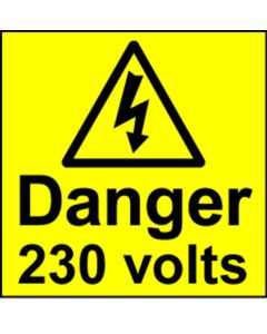Electrical Safety Labels - 230 Volts